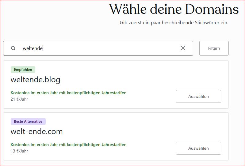 Willkommen zum Welt-Ende.com